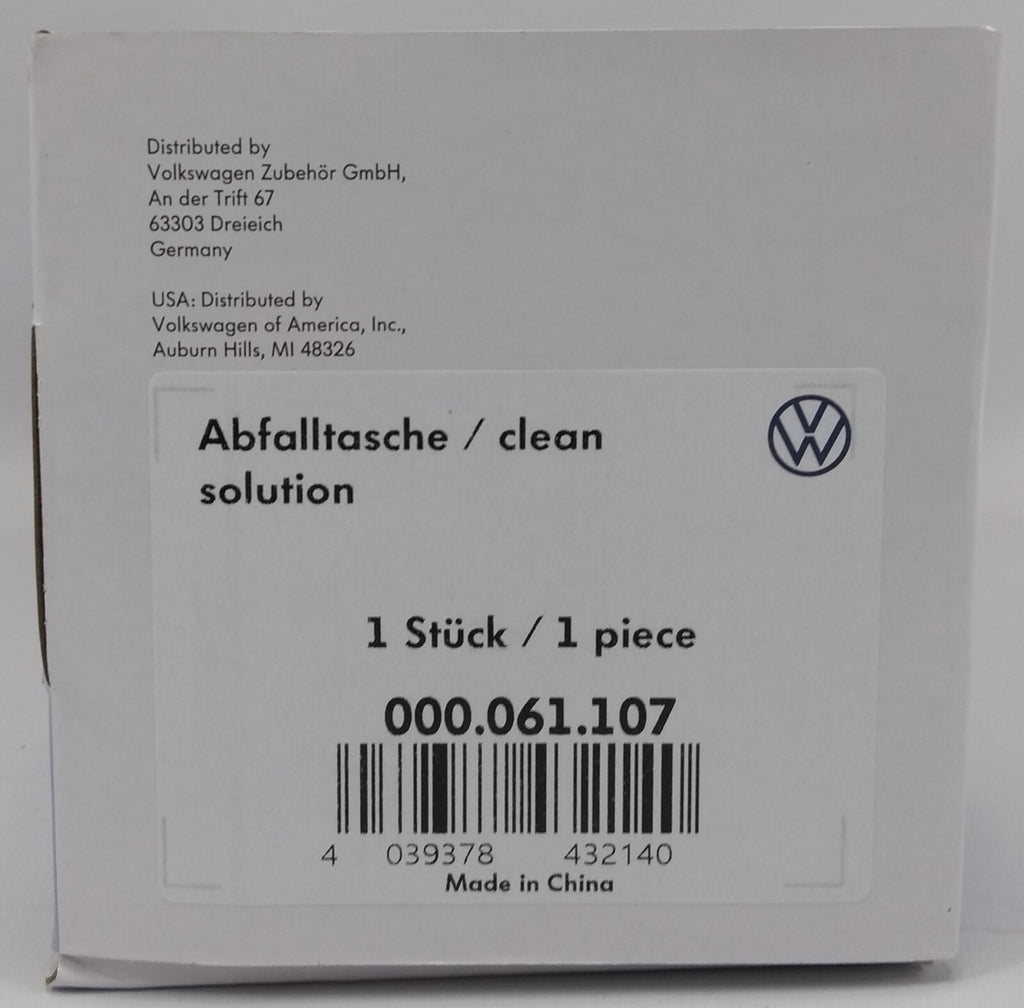 Volkswagen / Audi (Volkswagen Group OEM) VW / Audi OEM Accessory Storage Bag - Part No. 000 061 107 (New) 000 061 107